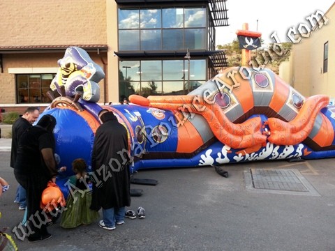 Pirate Themed Inflatable Crawl Thru Obstacle Course Rental, Buccaneers Revenge
